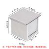 Caja para tostar pan, caja Tusi de aleación de aluminio, molde para pan, molde para pan, molde para pastel, 450 g, molde para pan Tusi