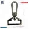 Bolsas, Bolsas Masculinas, Bolsas Femininas, Bolsas Masculinas de 20mm a 38mm, Fivela de Cachorro, Porta-Cartões, Fivela de Gancho de Liga de Zinco, Acessórios de Chaveiro de Metal