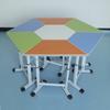 Mesa Hexagonal Elevable Escritorios y Sillas para Estudiantes Mesa Octogonal de Capacitación Mesa Escolar Wisdom Aula Mesa Psicológica de Tutoría Mesa de Fabricante