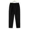 Calça da Mamãe Verão Fina Cintura Alta Seda Gelada Nove Pontos Calça para Mulheres de Meia-Idade e Idosas Calça Reta Solta Casual Verão