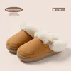 Conejo Travieso 2026 invierno exterior e interior antideslizantes TPR suela gruesa forro polar cálido algodón pantuflas para hombre y mujer
