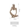 Lujo Ligero Nórdico Dorado No Veas, No Escuches, No Digas, Adornos Decorativos de Personajes de Resina Partición de Vitrina para Vinos Decoración de Mueble para TV
