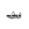 Design Original Moda Estilo Coreano Dupla Borboleta Strass Grampo de Cabelo, Luxo Leve High-End Clipe Lateral Acessório de Cabelo