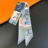 Bufanda Pequeña de Seda Biselada Nuevo Estilo Otoño, Bufanda Pequeña Versátil, Bufanda de Seda Francesa, Cinta Decorativa para Bolso, Cinta de Recuerdo