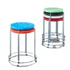 Taburete Redondo para el Hogar, Taburete de Plástico Reforzado, Taburete de Plástico Engrosado para Adultos, Mesa de Comedor, Oficina Comercial, Taburete de Puesto, Simple y Moderno