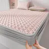 Categoría a Grado Materno e Infantil Set de Tres Piezas de Colchoneta de Látex de Seda de Hielo Verano Sábana Ajustable Dormitorio Estudiante Colchoneta Acondicionada Transpirable