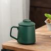 Taza de Té con Separación de Té y Agua, Filtro de Cerámica, Oficina, Taza de Ceremonia de Té de Alta Gama con Tapa, Taza Personal para Hombre y Mujer, Personalización