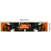 Camino de Mesa Transfronterizo Nuevo Estilo, Mantel Impreso de Halloween con Acabado de Alta Gama, Decoración de Mesa de Comedor para Sala de Estar de Amazon, Diseño Personalizable