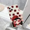 Comercio Exterior Más Vendido Funda Roja con Rubor para Niña Linda para Apple 17 Pro iPhone 18/15 Funda de Silicona