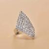 Fornecimento transfronteiriço de explosões de comércio exterior Europa e Estados Unidos vento completo Flor de Diamante Anel de Diamante popular moda simples Anel de Strass