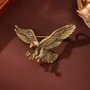 Nuevo Broche de Águila Moda Retro, Pin de Animal de Moda, Accesorio Creativo Versátil para Ropa, Suministro Directo de Fábrica al por Mayor