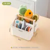 Caja de Almacenamiento con Compartimento para Herramientas de Mascotas de Gran Capacidad, Compartimentos Multifuncionales, Bolso Desmontable Organizador de Escritorio para Papelería