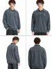 Polo Bordado de Manga Larga Jxy Rongdejie Holgado Tendencia Marca Polo de Manga Larga para Hombre Retro Americano Polo de Manga Larga