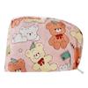 Gorro de Enfermera de Algodón Puro con Dibujos Animados Transpirable Ajustable Gorro Quirúrgico de Doctor Gorro para Clínica Dental Gorro de Trabajo para Hombres y Mujeres