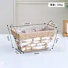 Cesta de Almacenamiento de Escritorio, Cesta de Almacenamiento Tejida de Cuerda de Papel, Cesta de Almacenamiento para Cosméticos y Artículos de Tocador, Caja de Almacenamiento para Snacks y Artículos Varios de Mesa de Café