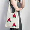 Nueva Bolsa de Punto Shein Transfronteriza con Diseño Vintage de Tortuga Hueca, Diseño de Nicho, Bolso de Hombro Grande de Viaje