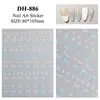 Adesivos de Unha Laço de Fita Cor Mista Planos Versáteis Bolinhas Laço Adesivos de Unha DIY Acessórios Estilo Dh