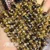 Cuentas facetadas de piedra natural, ágata, obsidiana, aventurina verde, cuentas espaciadoras, joyería transfronteriza europea y americana, cuentas de rueda de piedra natural