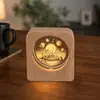Luz de Noche de Cristal Souvenir Creativo de Cristal Adornos de Escritorio Lámpara de Mesita de Noche Puesto de Manualidades Regalos para Estudiantes y Maestros