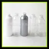 Botella de plástico redonda de 300 ml con tapa normal botella separada para loción botella de loción botella cosmética botella de rocío puro