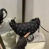 Bolsa de Braço Estampada de Alto Padrão Fresca e Doce para Mulheres 2025 Nova Tendência Moda de Verão Versátil Casual Bolsa de Ombro