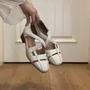 Sandalias romanas huecas vintage estilo francés 2026 verano nicho para mujer, tacón bajo, para exteriores, sandalias de cuero con tira cruzada y velcro