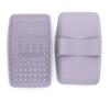 Estropajo Redondo Esquina Redondeada Estropajo Redondo de Silicona Tabla de Fregar Cuadrada Almohadilla Limpiadora de Brochas de Maquillaje Estropajo de Silicona