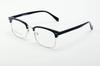 Nueva Moda para Hombre Negocios Montura Cuadrada Ceja Estante Montura de Gafas Tendencia de Moda Mismo Estilo Xiaohongshu Aleación Montura Completa