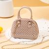 2025 Verano Nuevo PVC Jelly Shell Bag Mini Bolso Bolso de Mano Trendy Explosivo Un Solo Hombro Cruzado Bolso de Mujer