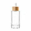 Stock Listo del Fabricante 50ml100ml Botella Cilíndrica de Fondo Grueso Botella para Sub-Embotellado de Cosméticos Esencia de Rocío Puro Hidratante