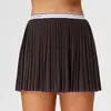 La falda de tenis Caijue para mujer es transpirable y anti-exposición, una falda de malla versátil de dos piezas adecuada para correr al aire libre y deportes, con un diseño plisado