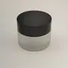 Frasco de creme de vidro fosco 30g 50g frasco redondo para creme para os olhos frasco vazio portátil para cosméticos sub-embalados multi-especificação