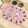 Jogo Americano de Pet Fofo Desenho Animado Impermeável Tapete de Mesa à Prova de Vazamento Antiderrapante À Prova de Respingo Tapete de Chão Tapete de Alimentação para Gato Resistente ao Desgaste Anti-risco Tapete