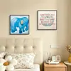 Pinturas decorativas para sala de estar, estilo pequeno e fresco, arte de parede para quarto de criança, pinturas em aquarela calmantes e sonhadoras, impressões de arte com tema de macaron, atacado
