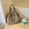 Bolso de Lunares para Mujer 2026 Nuevo Verano Bolso de Hombro de Pana Bolso Tote de Gran Capacidad para la Escuela y el Viaje