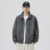 Chaqueta de Hombre de Alta Gama Estilo Old Money 2026 Nueva Primavera/Otoño Chaqueta Retro Americana de Ante Maillard