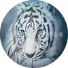 Diy484 Tigre Transfronterizo Piedra del Tiempo Cristal Redondo Parche de Vidrio Accesorios Al por Mayor