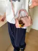 Transfronterizo 2025 Primavera y Verano Nuevo Estilo Color Contrastante Moda Simple Portátil Bolsa Almohada Boston Retro Hombro Bandolera