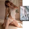 Nova Lingerie Sexy, Tentação Feminina Sexy, Tamanho Grande, Sem Necessidade de Tirar Calcinha na Virilha, Pijama Faixa Abdominal, Pijama Apaixonado na Cama