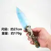 Obsidiana Cristal Natural Ópalo Cuchillo Hacha Espada Sin Filo Modelo Csgo Cuchillo Golpeado a Mano Cuchillo de Mena Wholesale