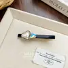 Pinza para el Cabello de Acetato con Pedrería en Forma de Corazón de Gama Alta, Pinza de Flequillo Texturizada y de Moda, Pinza Lateral, Accesorio Versátil para el Cabello