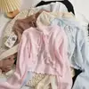Cardigã de Seda de Gelo Roupas de Proteção Solar para Mulheres 2024 Novo Estilo, Xale Leve para Roupa Externa, Cobre-ombros Camisola de Verão, Jaqueta Curta
