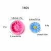 Vela de yeso aromaterapia con forma de flor de rosa, camelia, margarita molde de silicona hecho a mano A3031