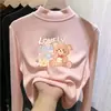 Top base para niña de cuello alto medio, nueva colección otoño/invierno 2026, ropa interior elegante, camiseta de manga larga, para niños mayores y bebés