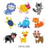 Amazon animal de desenho animado padrão de hot stamping roupas logo de transferência de calor adesivos de hot stamping lavável hot stamping offset
