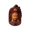 Marca Projection Sándalo Rojo Colgante Marca 46 Guanyin Bodhisattva Regalos para Hombres y Mujeres Colgante Cabeza Tu Guanyin Collar Mantras de Seis Sílabas