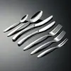 Acero Inoxidable 304 Elegante Vajilla Occidental Juego de Vajilla de Gama Alta Cuchara de Acero Inoxidable Cuchillo Occidental Cuchillo para Steak Tenedor y Cuchara