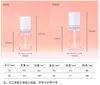 Botellas dispensadoras de cosméticos en stock, Botellas de PETG de pared gruesa para tónicos de cuidado de la piel, Botellas de 60-100 ml para agua de esencia y lociones