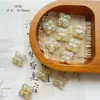 Série rosa contas de vidro tcheco doméstico sino de pássaro pena feito à mão folhas ouro pulseira diy acessórios de material