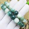 Pulseira de raiz de Bodhi verde flutuante por atacado de fábrica ao redor do dedo contas macias para homens e mulheres pulseira para amantes livro vermelho